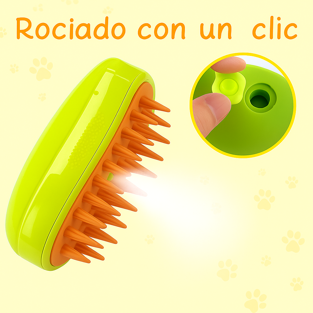 Cepillo Vapor Para Mascotas