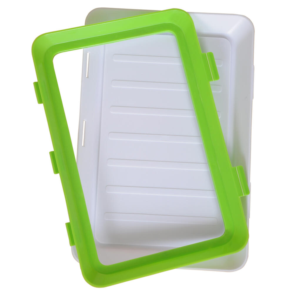 Pack bandejas de envasado semi vacío apilable conservación de alimentos