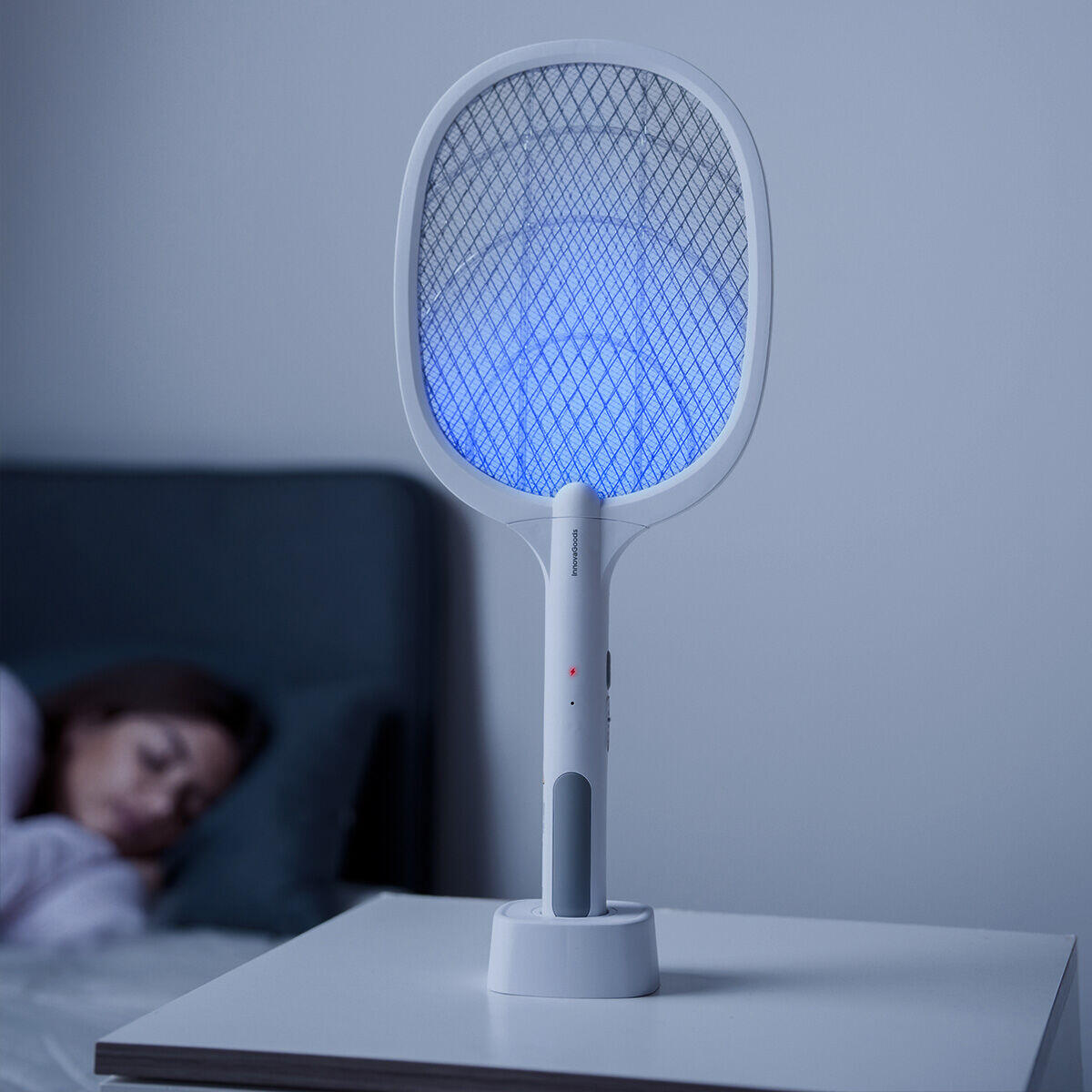 Raqueta Matainsectos Recargable con Luz UV 2 en 1 Elecfly InnovaGoods