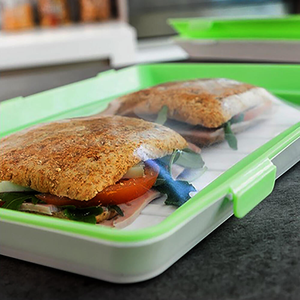 Pack bandejas de envasado semi vacío apilable conservación de alimentos