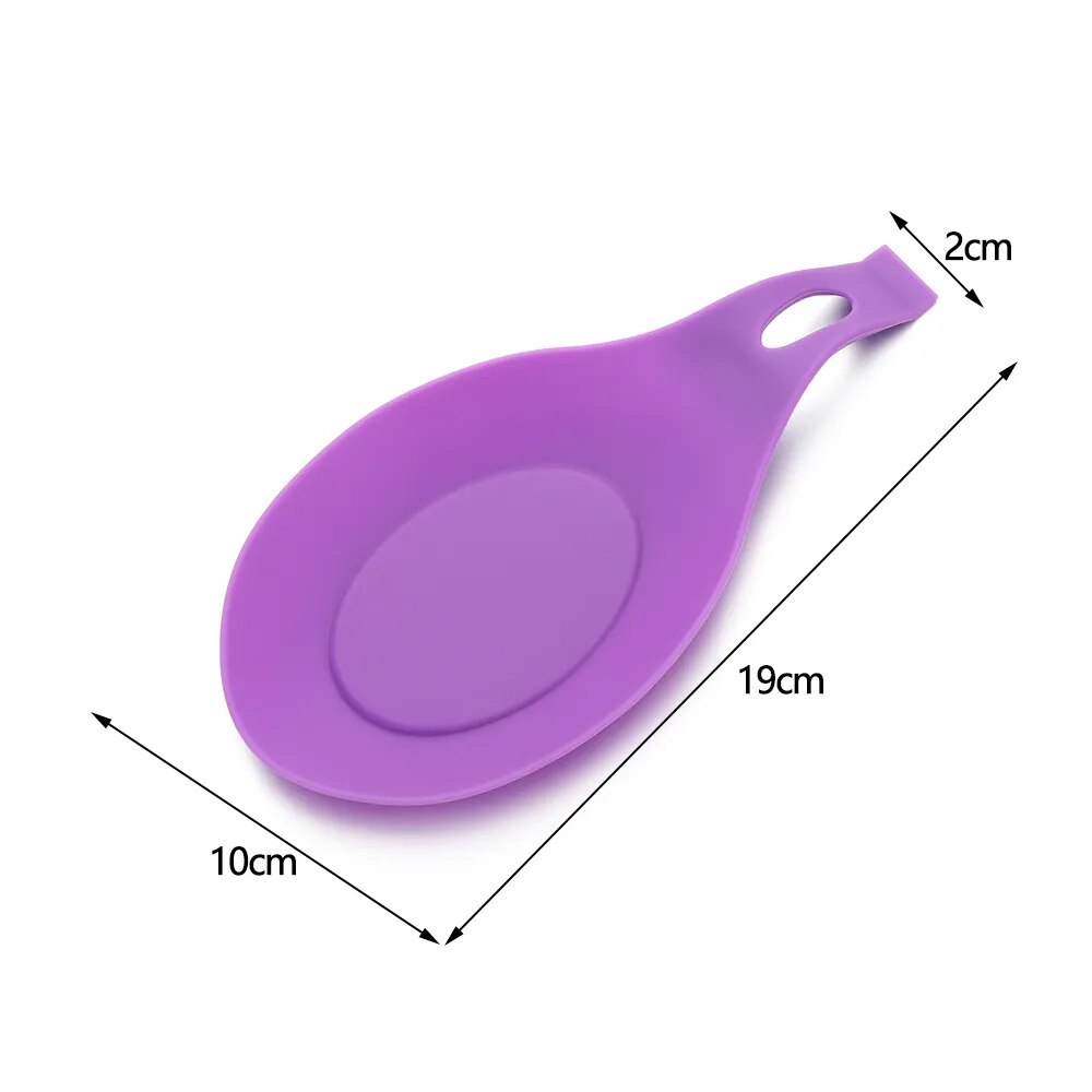 Silicone kitchen spoon holder