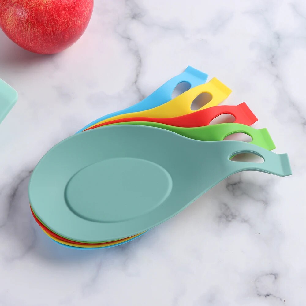 Silicone kitchen spoon holder