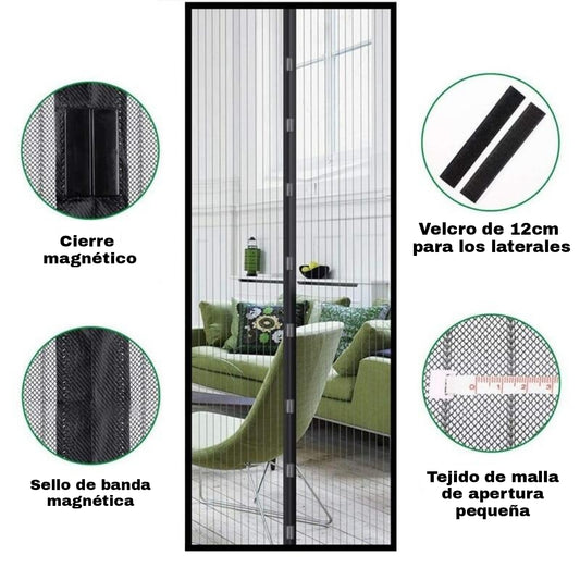 Cortina mosquitera magnética 100 x 210cm