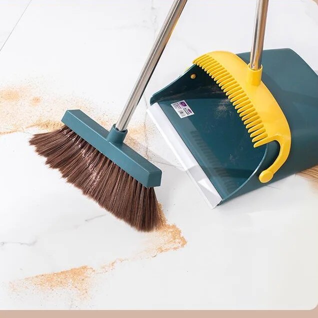 Magic Microfiber Dustpan and Broom Set