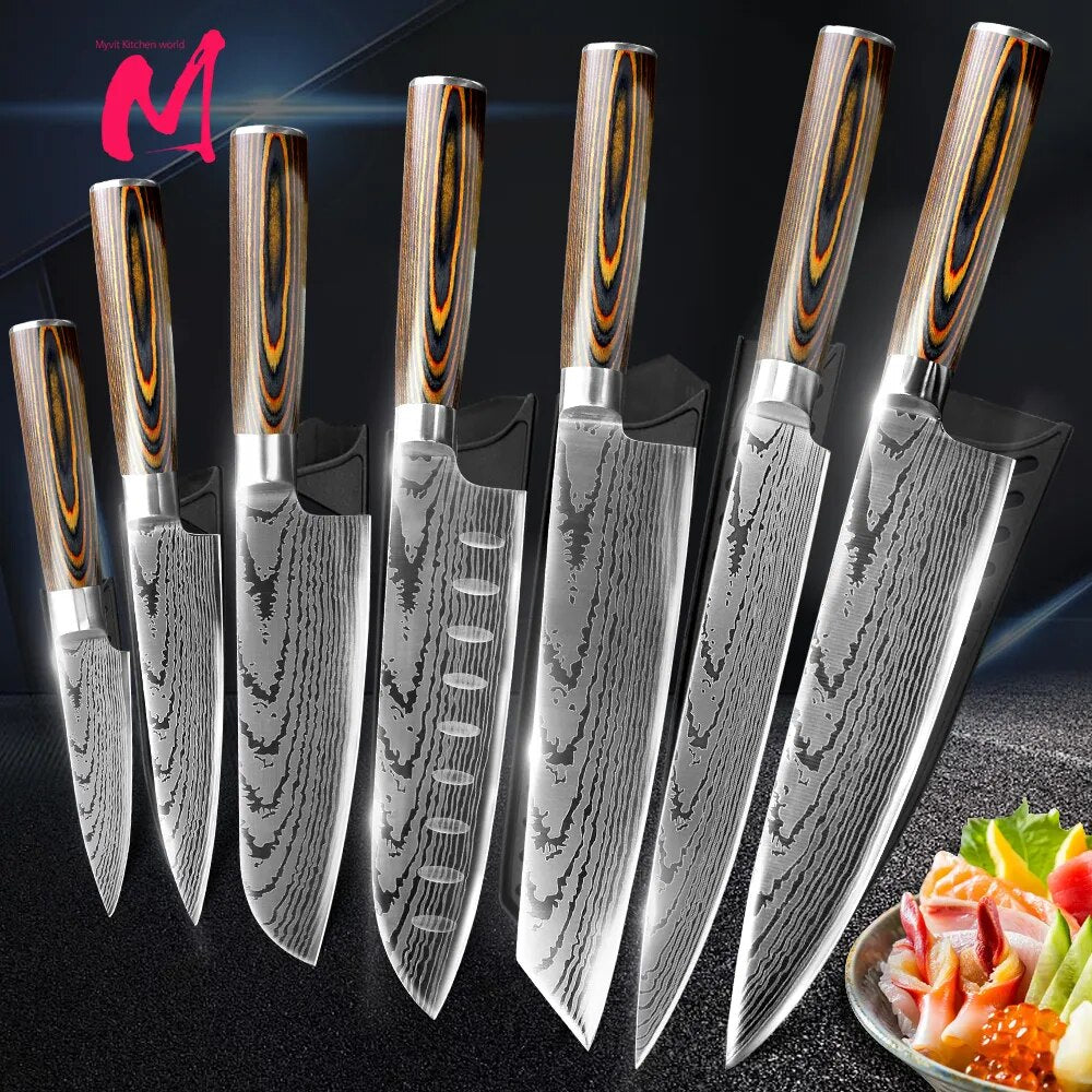 Steel knife set