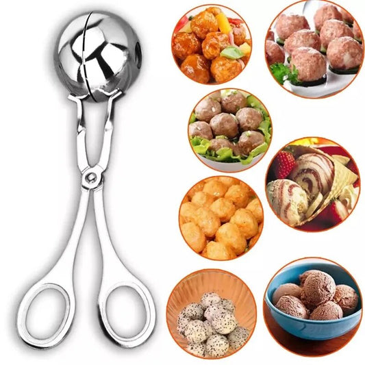 Stainless steel meatball tongs