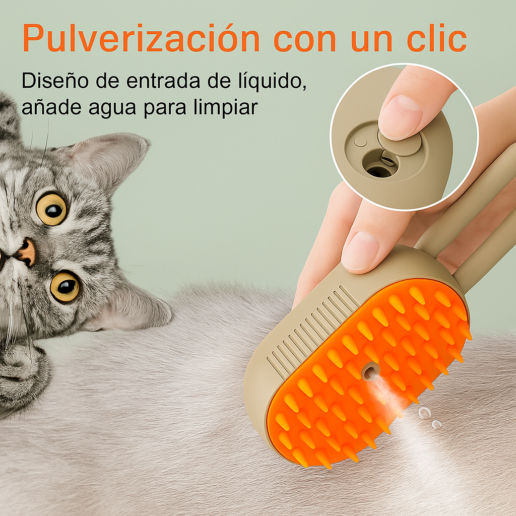 Cepillo Vapor Para Mascotas
