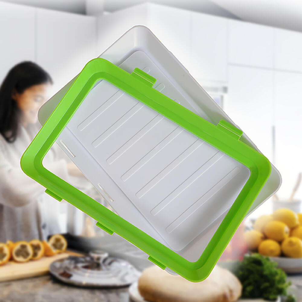 Pack bandejas de envasado semi vacío apilable conservación de alimentos